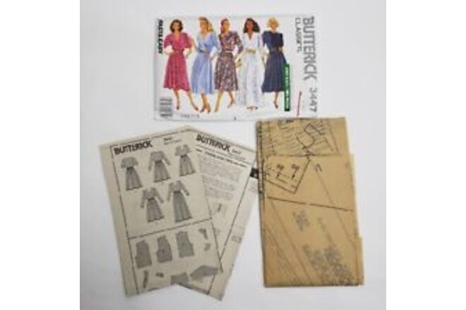 Vintage Butterick Pattern Classics Fast Very Easy 3447 Size 20-22-24 Uncut USA