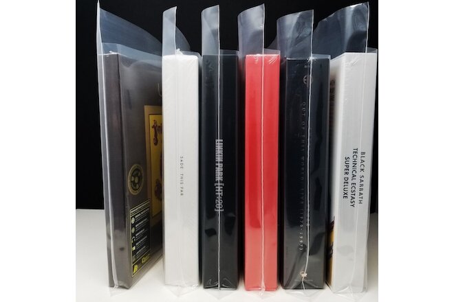 XL Box Set Sleeves (x5) 4mil + Flap LP Vinyl Record Album Boxset Outer Plastic