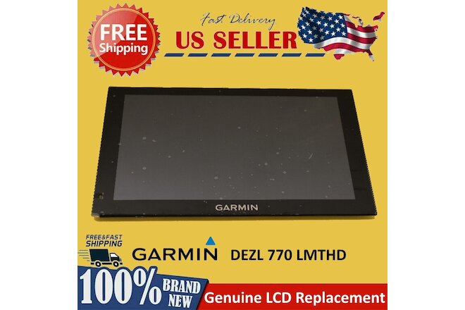 Genuine Garmin Dezl 770 LMTHD GPS Replacement LCD Screen Touch Screen Glass