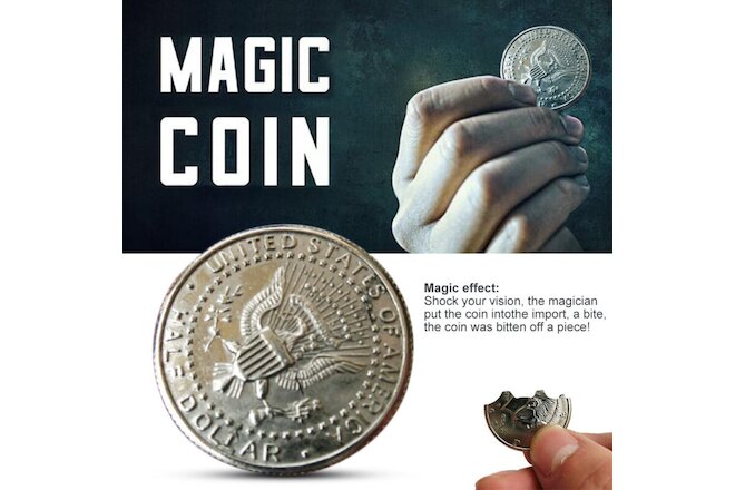 Bite Coins to Restore Coins Magic Props Puzzle Magic Toys