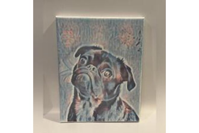 Colorful “Pug” dog canvas