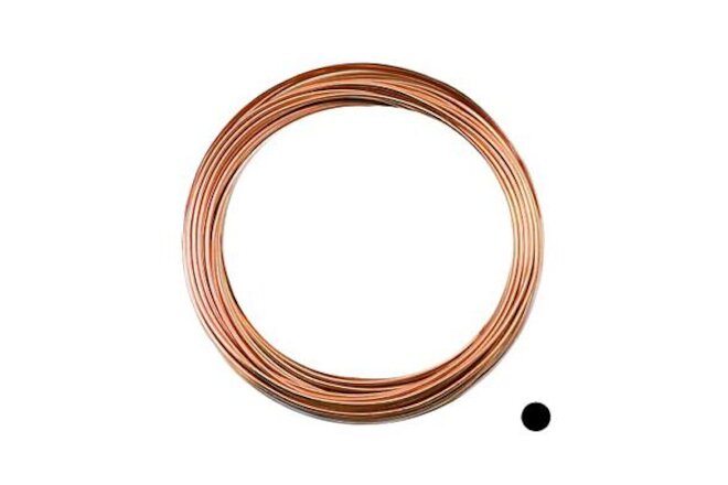 10 Gauge, 99.9% Pure Copper Wire (Round) Dead Soft CDA #110 Made in USA - 5FT...