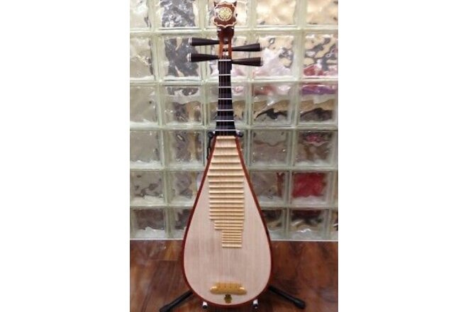 Pipa - Cambodian Rosewood Chinese Lute Guitar Dunhuang Musical Instrument