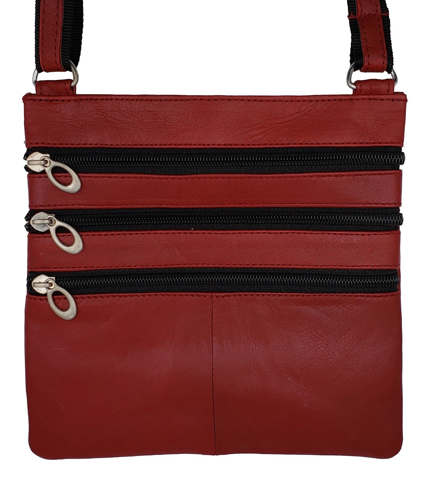 Ladies Genuine Leather Cross Body Bag Satchel Messenger Bag 48" Strap New ag wallets - фотография #5