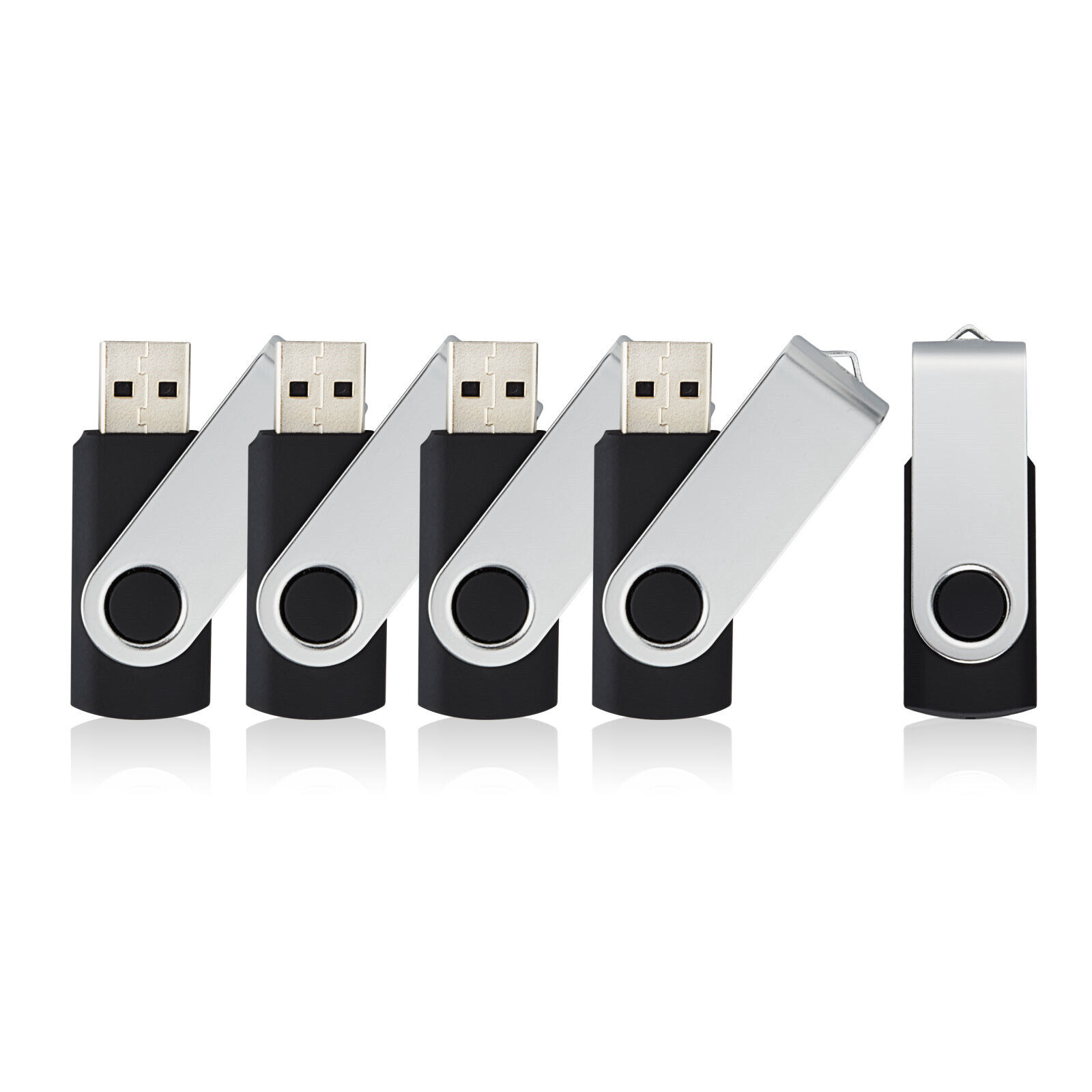 10 Pack 128MB Swivel USB Flash Drives Memory Stick U Disk Thumb Pen Drive Black Kootion Does Not Apply - фотография #16