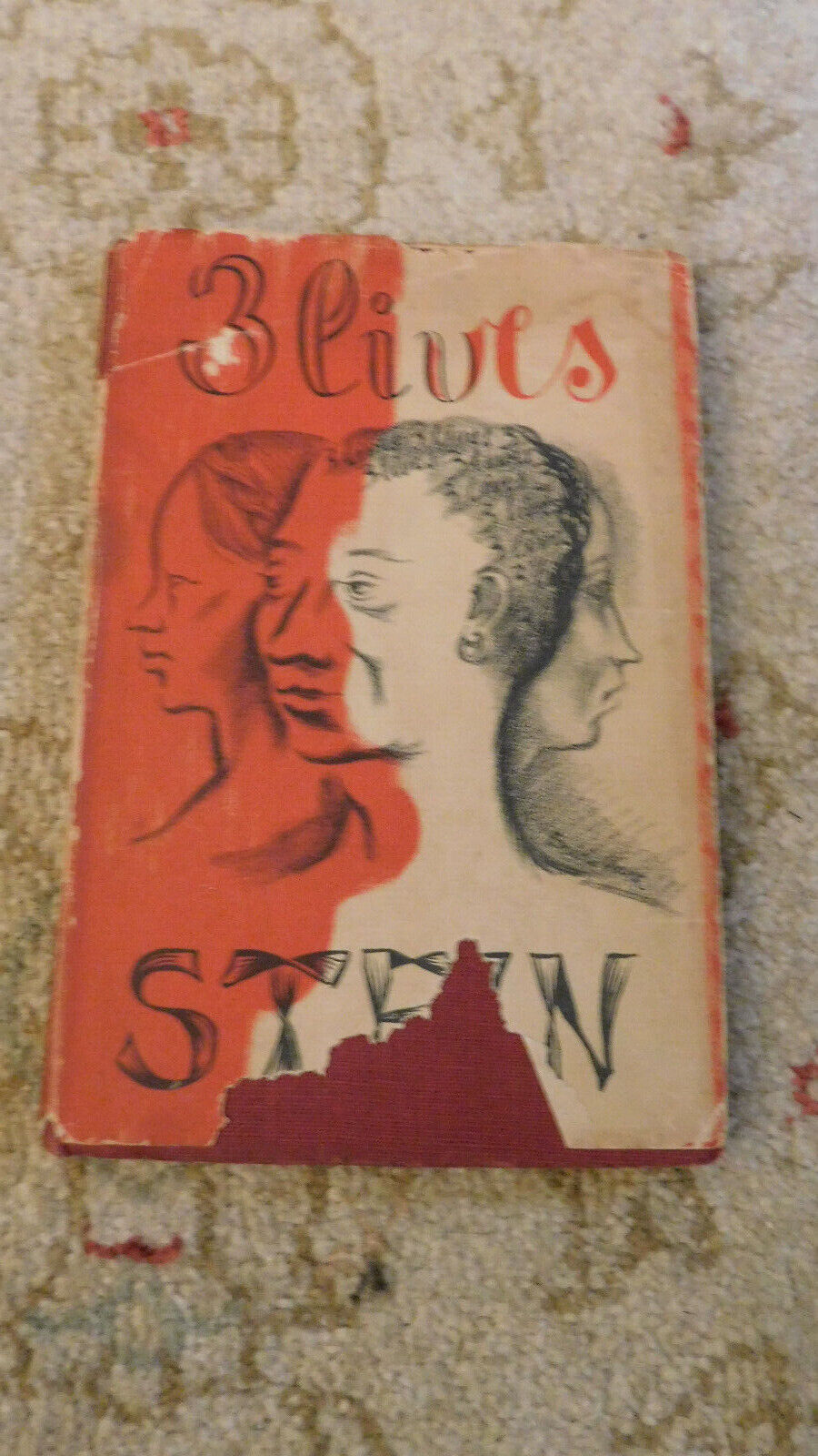 Vtg Rare 3 LIVES by Gertrude Stein 1946 3rd Edition HC/DJ Pushkin Press Book Без бренда