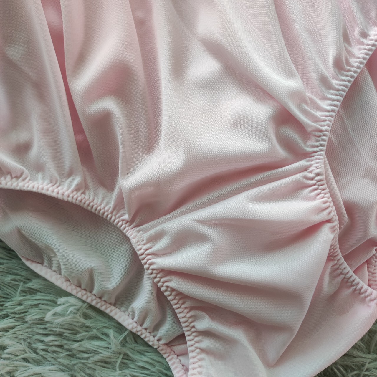 6pc Underwear Pink Granny Panties Biggest Nylon Soft Briefs Woman Man Hip42"-52" New Bank - фотография #4