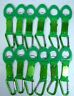 Lot Of 12 Water Bottle Holder Key Chain Carabiner Clip Green Bicycle Hiking B-3 Без бренда