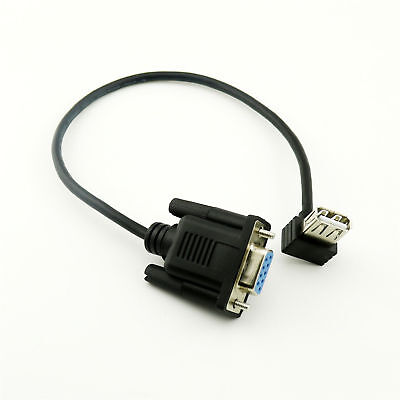 RS232 DB9 Female to USB 2.0 A Female Serial Cable Adapter Converter 8" Inch 25cm Unbranded/Generic Does Not Apply