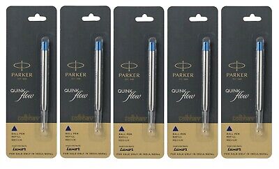 5 x Parker Jotter Classic Ball Point Pen Refills, Blue Ink, Medium 1mm Tip, New PARKER 9000017416