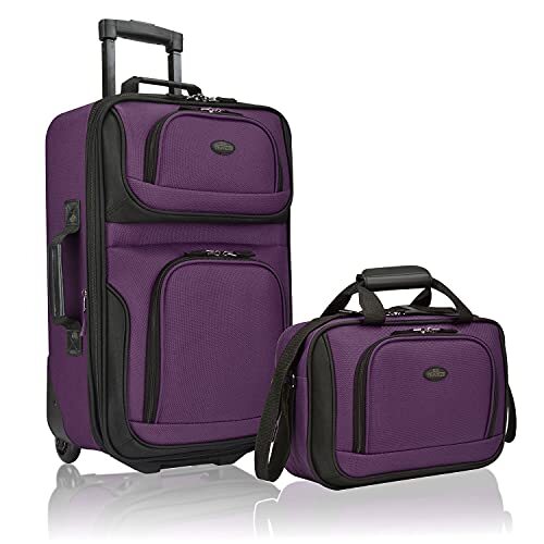 U.S. Traveler 2 Piece Expandable Softside Luggage Set 21" Carry On Tote Bag U.S. Traveler Does not apply - фотография #10