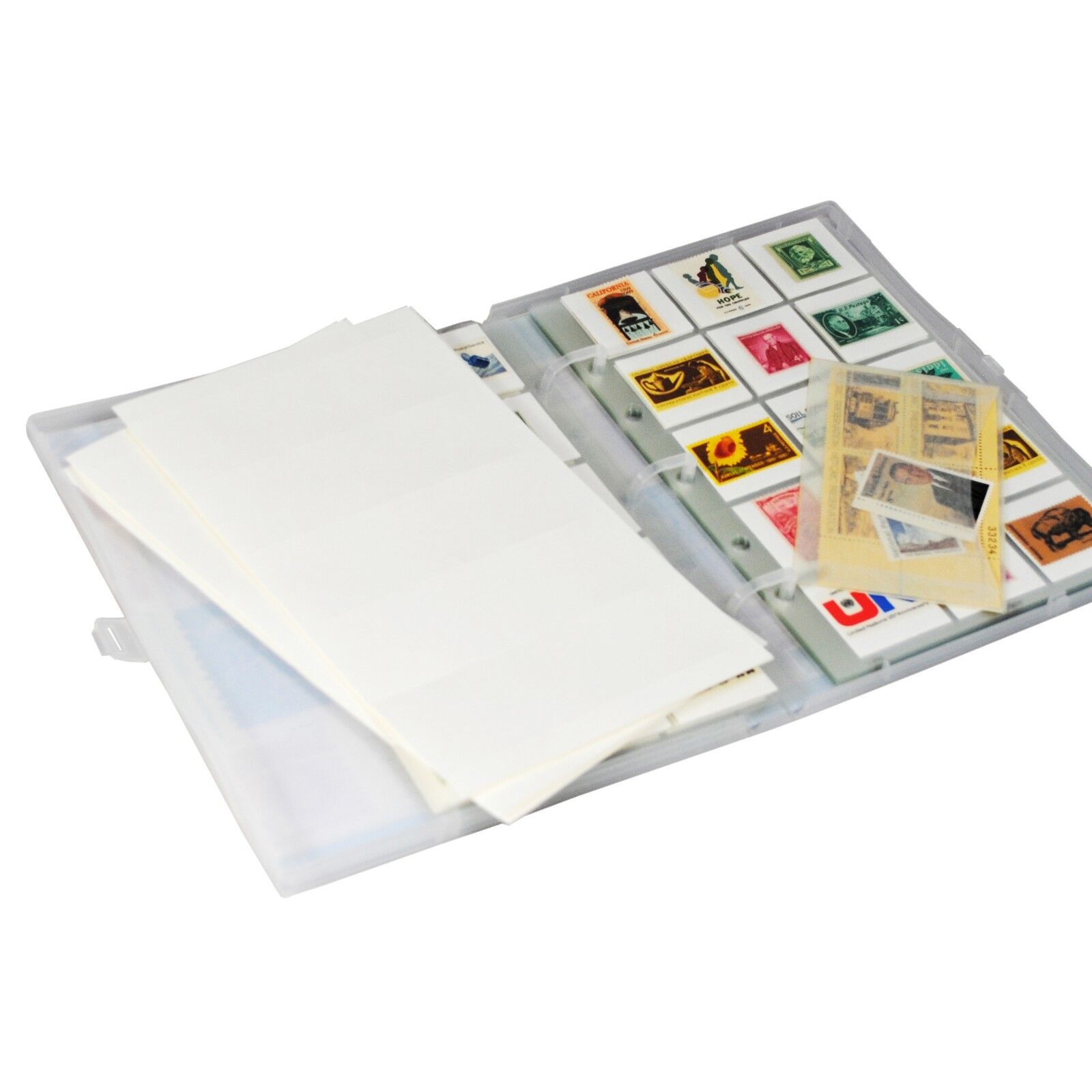 Stamp Collection Kit/Album, w/ 10 Pages, Holds 150-300 Stamps (No Stamps) UniKeep 17094 - фотография #2