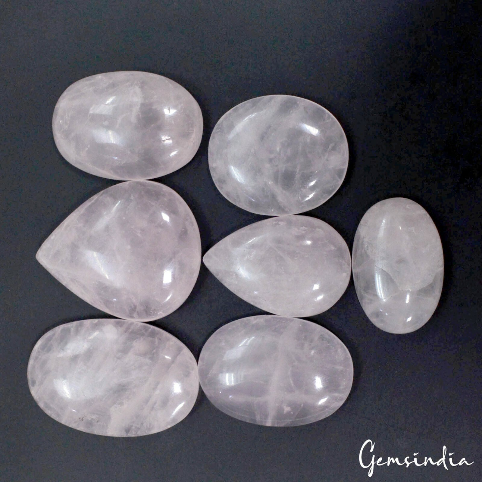 500 Cts Natural Untreated Pink Rose Quartz Mix Shape Loose Gemstone~31mm-42mm #gemsindia - фотография #7