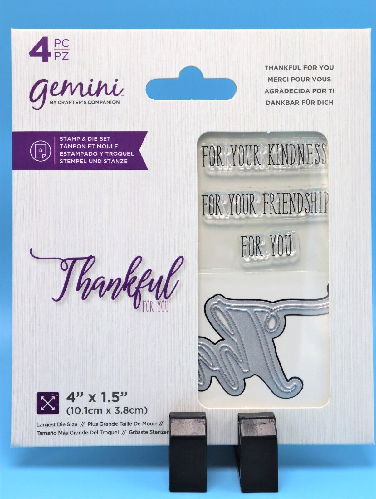 Crafter's Companion Stamp & Die Set Sayings ~ Happy Wish Thankful Hello Special Crafter's Companion - фотография #4