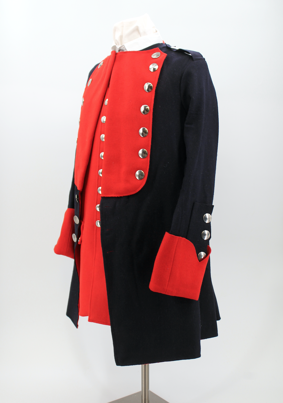 French & Indian War Blue & Red British (American) Provincials Coat - Size XL Без бренда - фотография #6