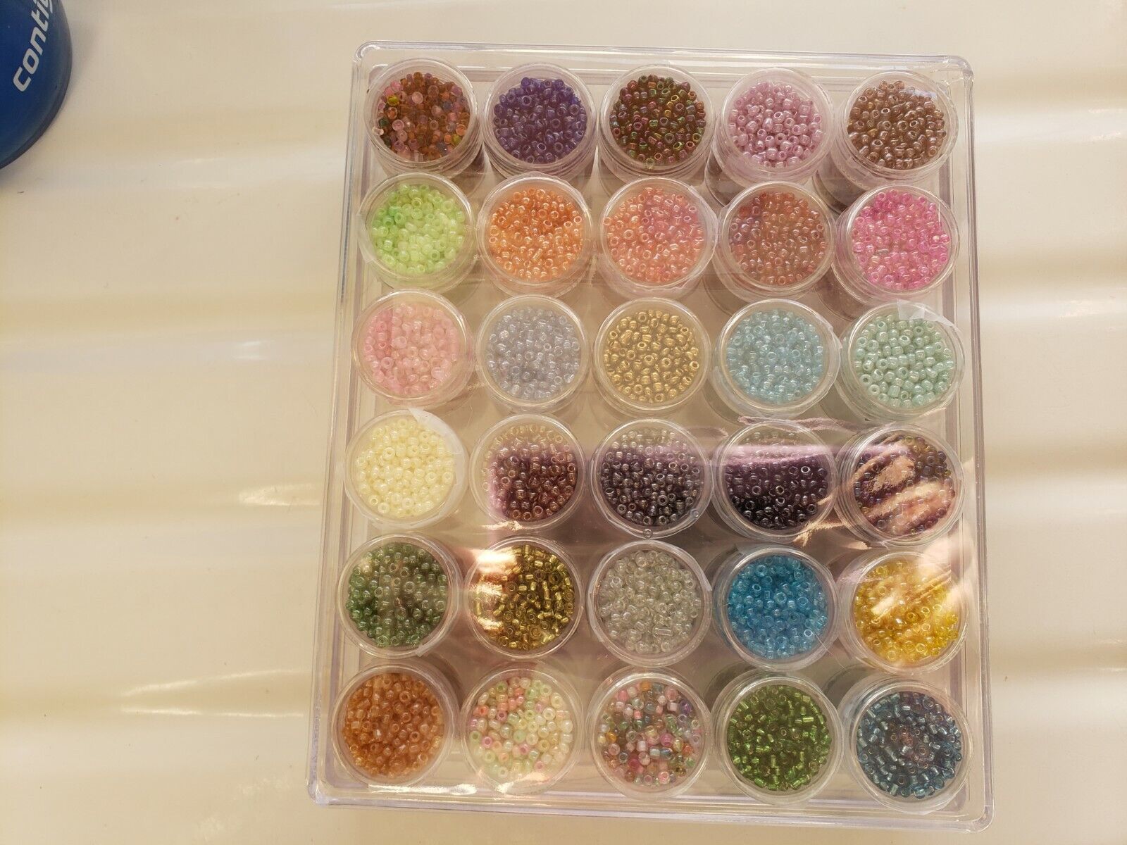 BULK LOT SALE-30 FULL Cylinders of 2mm Seed Beads  + Container + 30 FREE Charms Unbranded Does Not Apply - фотография #9