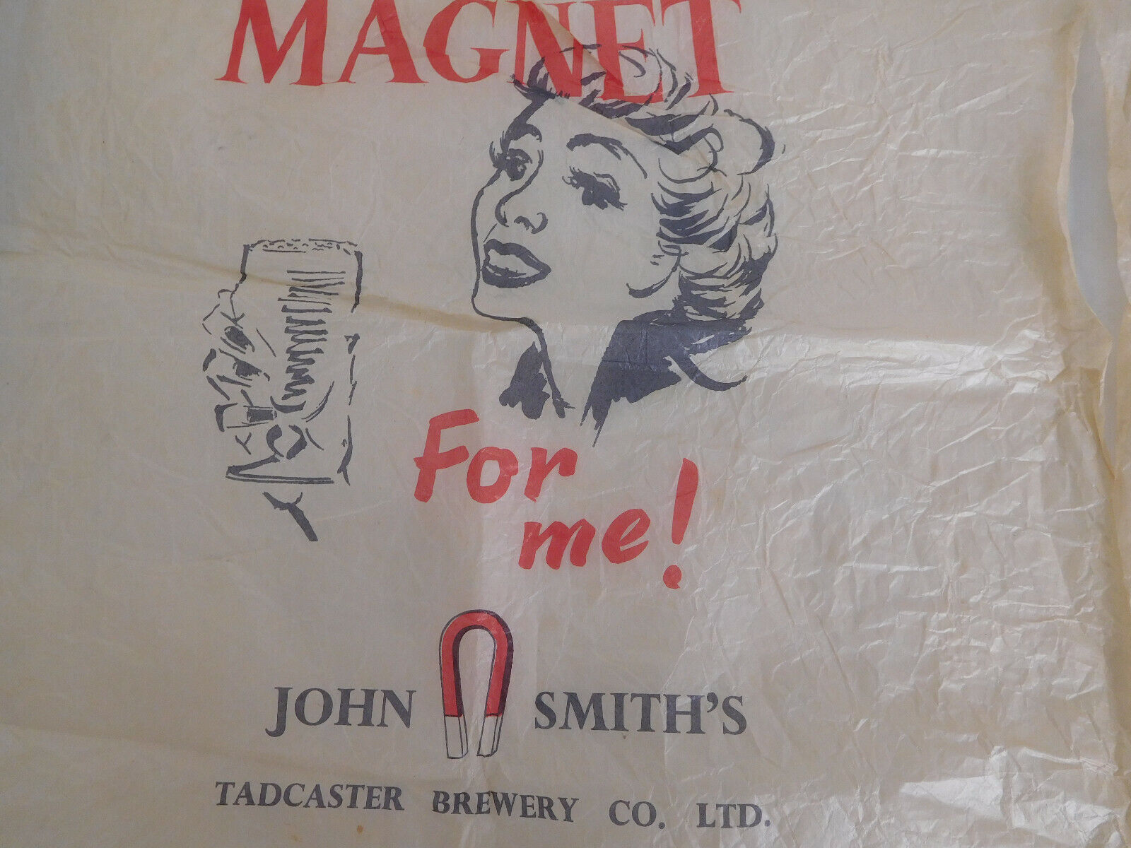 2 MAGNET John Smith's Tadcaster Brewery TISSUE PAPERS 14"x19" advertising John Smith's ale - фотография #4
