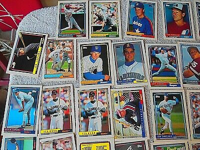 LOT OF 48 TOPPS 1992 BASEBALL TRADING CARDS UN-SEARCHED. Без бренда - фотография #4