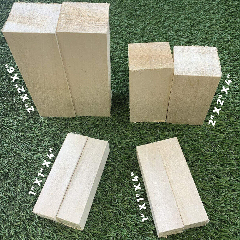 8 Pcs Premium Basswood Carving/Whittling Wood Blocks Kit, Turning Blanks Combo EXOTIC WOOD ZONE Carving Wood Blanks - фотография #2