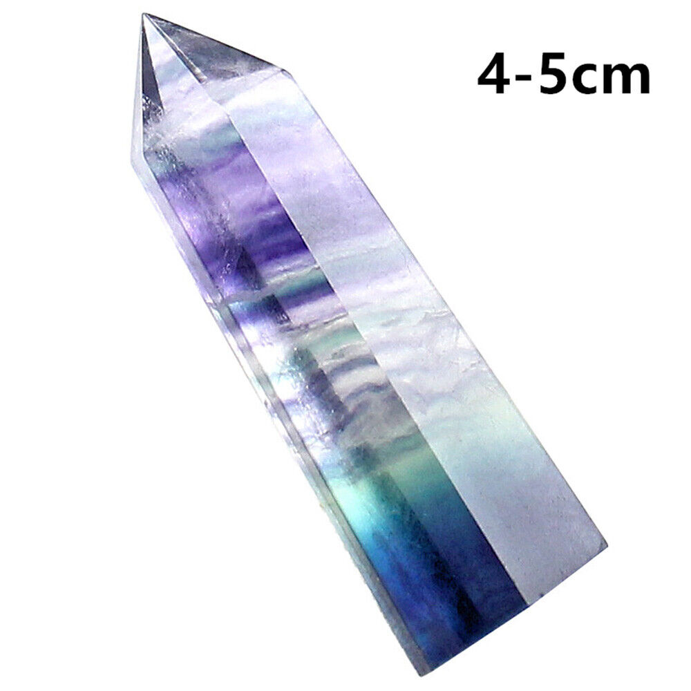 10PCS Rare Natural Rock Fluorite Quartz Crystal Stone Point Healing Obelisk NEW Unbranded Does not apply - фотография #2