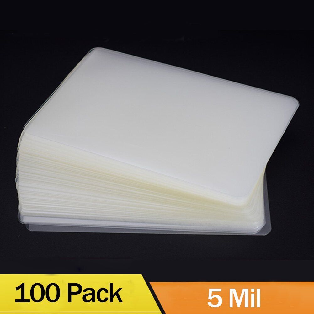 100 5 Mil Thermal Laminator Laminating Pouches Letter Size Clear 9"x11.5" Sheets MFLABEL Does Not Apply