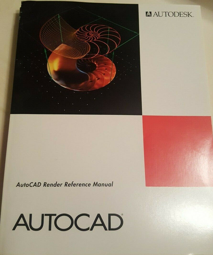 LOT of 3 -AutoDesk AutoCad Bks- Release 12 - Tutorial, Render Reference & Extras Autodesk - фотография #6