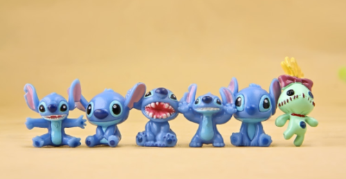 12Pcs/SET Cute Disney Lilo & Stitch Scrump Mini Action Figures PVC Toys Dolls Disney - фотография #3