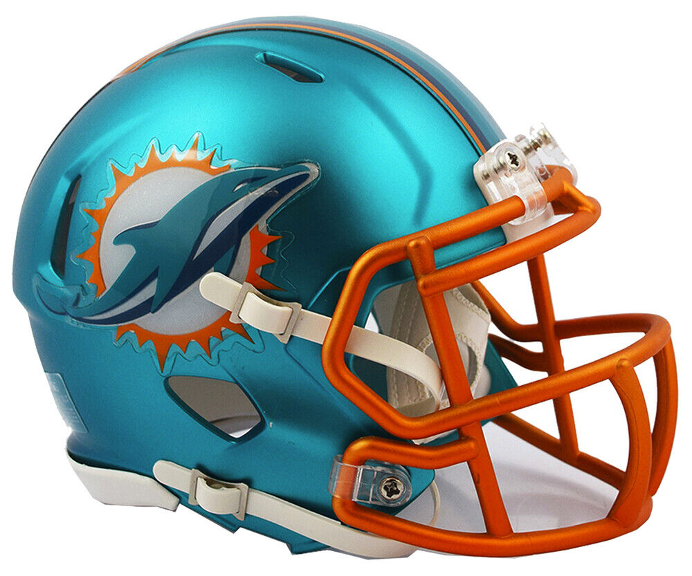 2-PACK  NFL TEAM LOGO STICKER  NFL FOOTBALL MIAMI DOLPHINES 4in. Без бренда