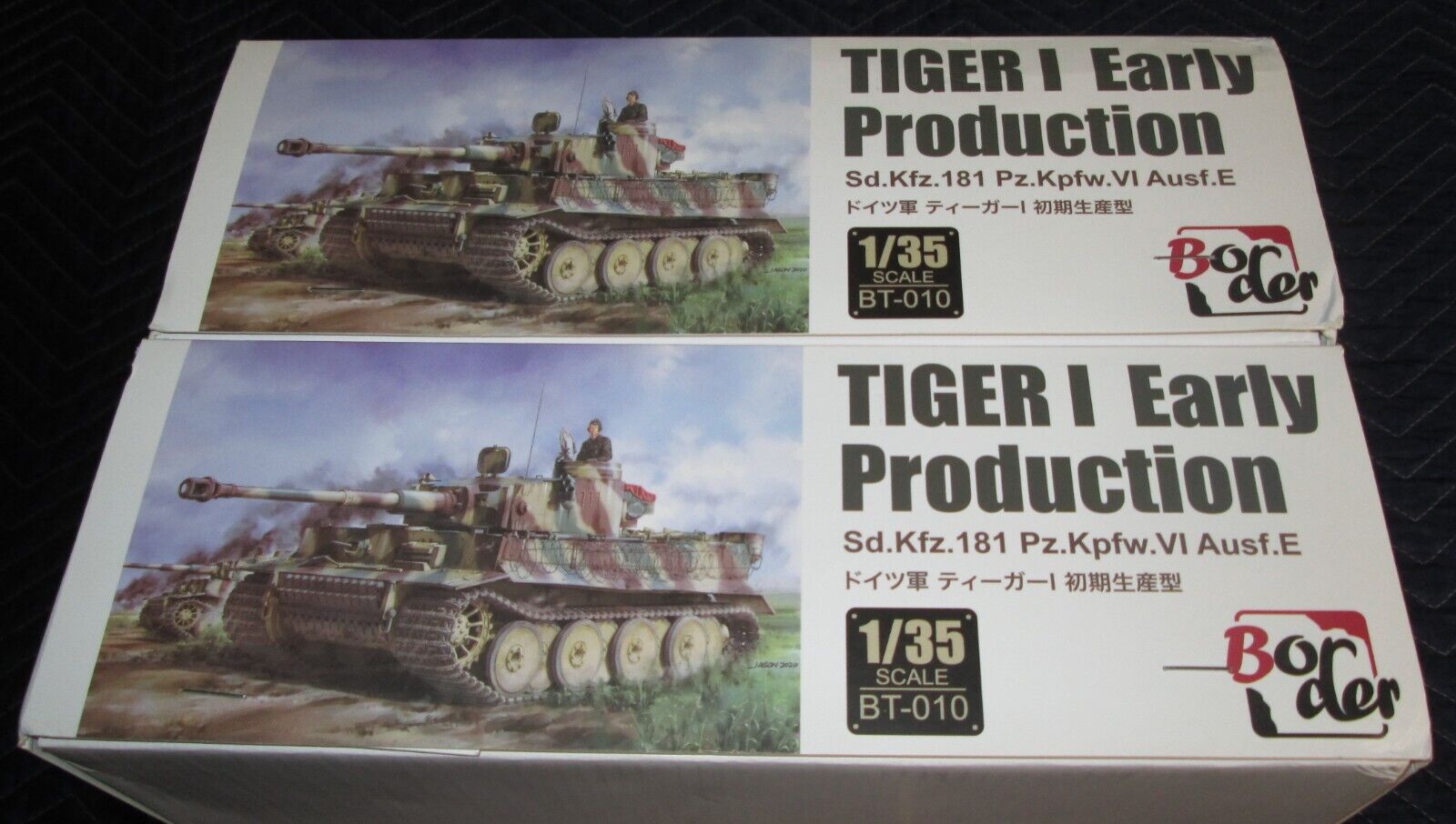 NEW! Lot of TWO 1:35 Border No. BT-010 Tiger I's Early Production January 1943 Border