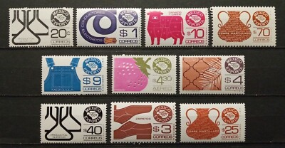 Mexico Exporta stamps lot 10 pieces mint NH 2-3 1975-87, combine shipping  Без бренда