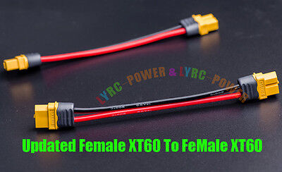 2X Original Female XT60 To Female Plug Silicone 14AWG Wires For ISDT SC608 SC620 Unbranded Does Not Apply