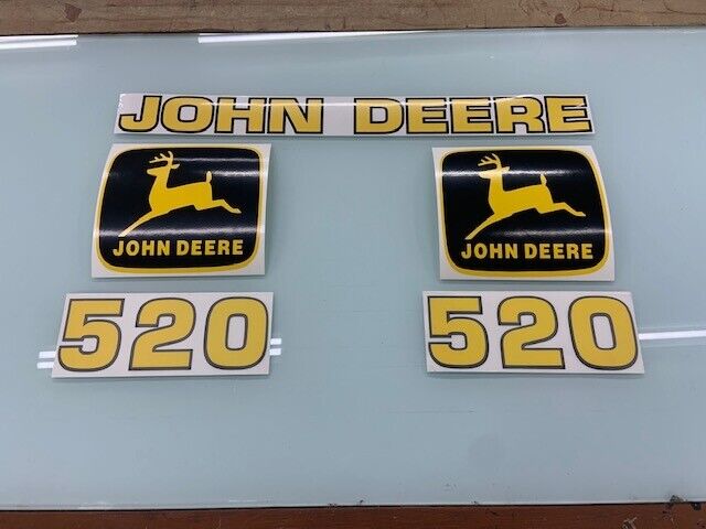 Aftermarket John Deere 520 Loader decals with leaping Deere. Без бренда 520