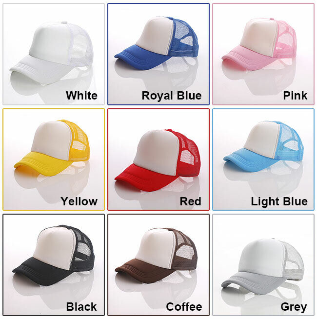 US Stock 10pcs Polyester Mesh Baseball Cap Hat Gray for Sublimation Printing QOMOLANGMA 0163002104806 - фотография #12