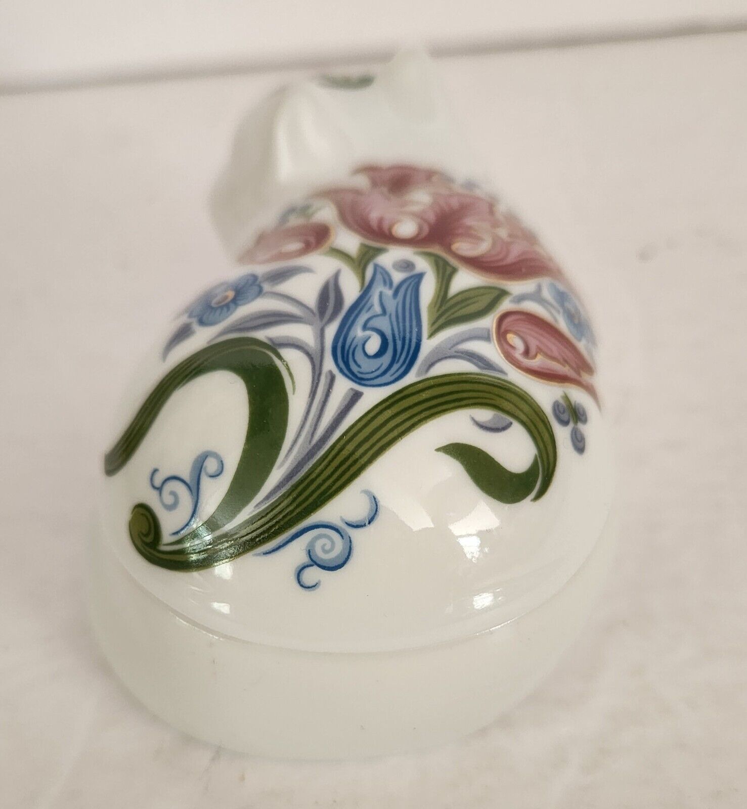 Vintage Elizabeth Arden Porcelain Floral Cat Candle Trinket Box Candle No Box Без бренда - фотография #5