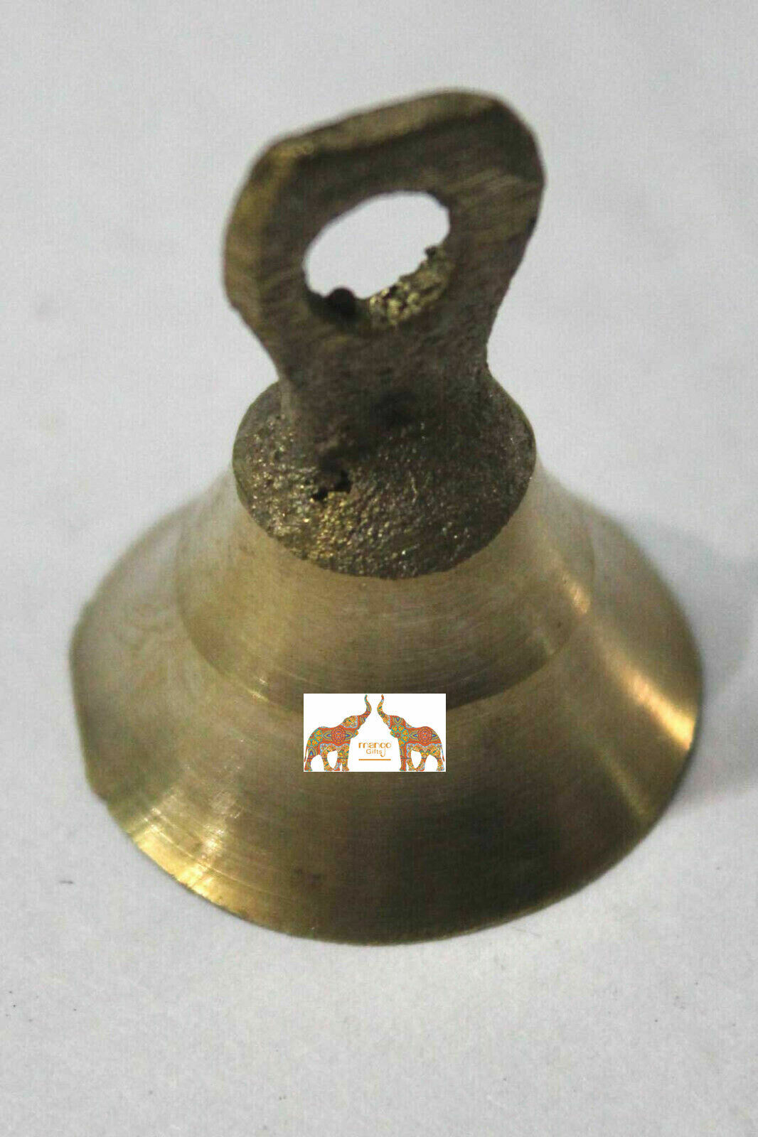 Brass Metal Bells Gold Finish Handmade Indian Vintage Style Indian Crafts 12 Pcs Handmade Bells - фотография #4