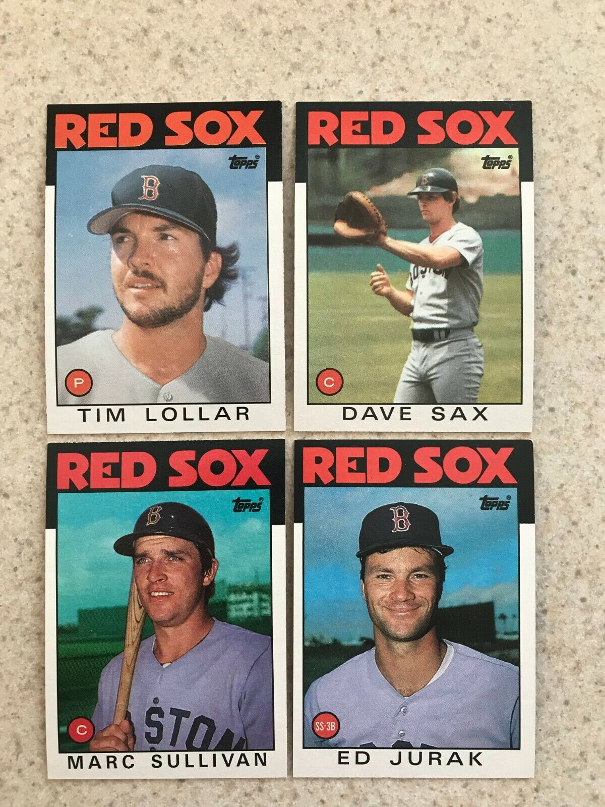 1986 Topps Red Sox Team: Includes Boggs, Rice, Buckner, Seaver (27 Cards) Без бренда - фотография #5