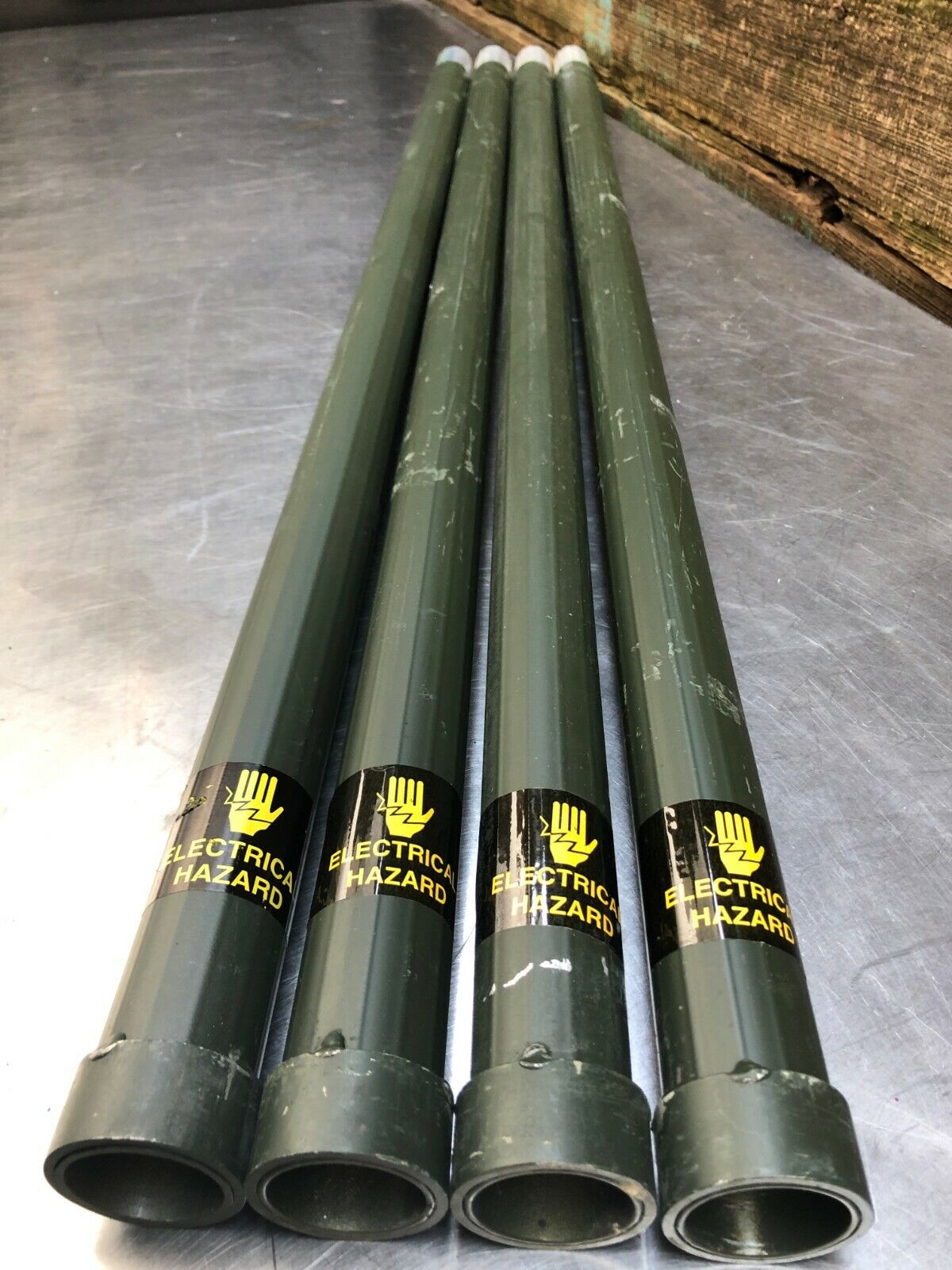 NEW -32 FEET- Antenna Tower Mast Pole-4' RIBBED ALUMINUM-LOT of 8- 4' SECTIONS Unbranded/Generic Does Not Apply - фотография #11