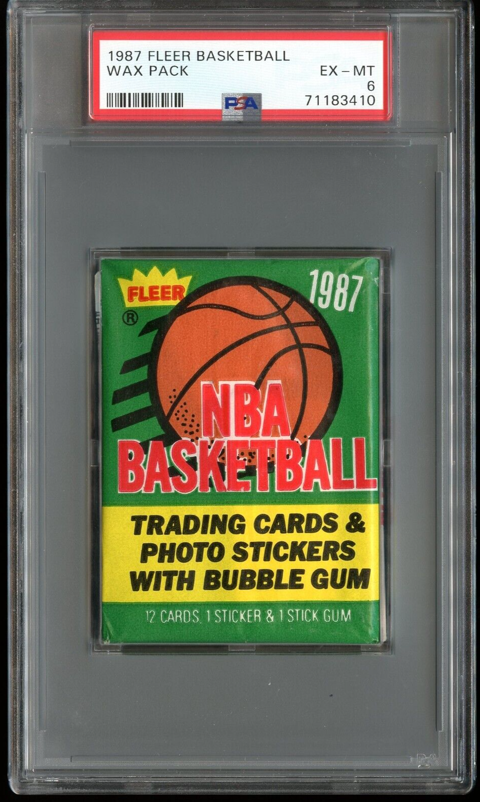 1987 Fleer Basketball Wax Pack PSA 6 Possible Michael Jordan Freshly Graded Без бренда