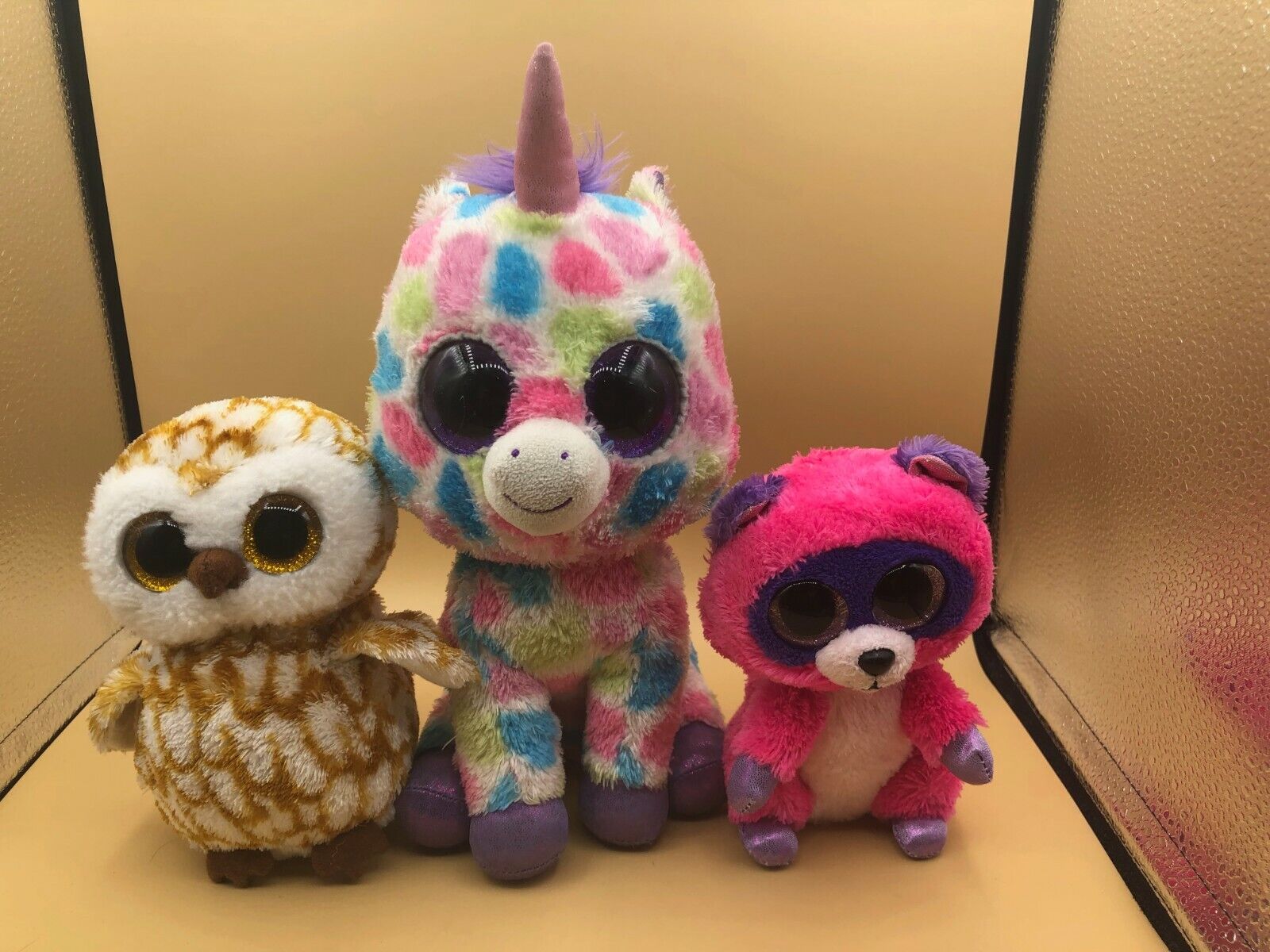 TY Beanie Toys Bundle Plush Kids Soft Stuffed Animal Doll Swoops Wishful Roxie Ty Does Not Apply