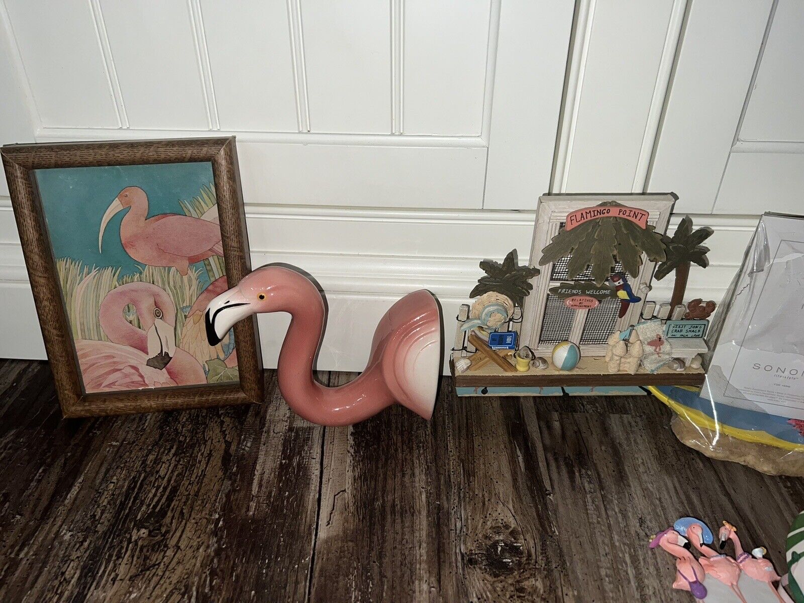 flamingo bedroom bathroom decor bundle lot vintage Wholesale Boston Warehouse - фотография #9