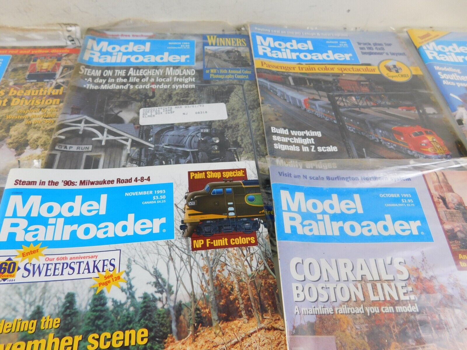 14 Vintage 1990's & 1984 MODEL RAILROADER Train Layout Magazines MINT Без бренда - фотография #7