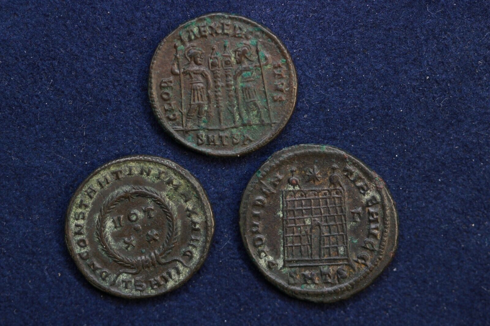 Lot of 3 Contantine the great Thessalonika mint follis coins Без бренда - фотография #2