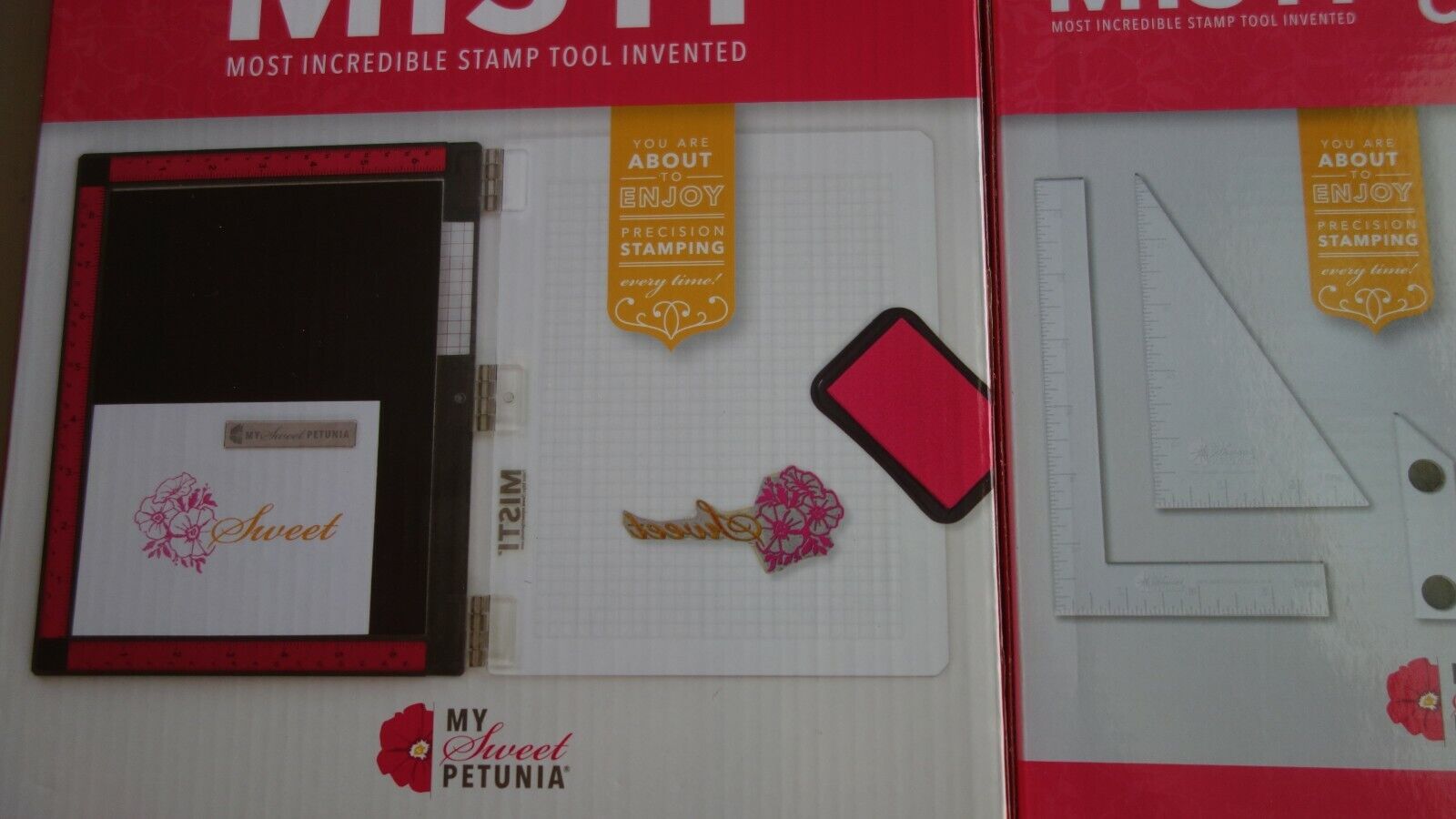 Lot Bundle New Model Original  MISTI Stamp Tool Stamp System & Creative Corners My Sweet Petunia MISTI - фотография #2