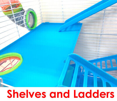 5-Levels Large Twin Towner Syrian Hamster Habitat Rodent Gerbil Home Mouse Mice Mcage S2809B White - фотография #3