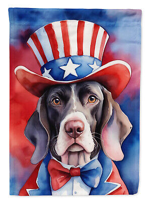 Pointer Patriotic American Flag Canvas House Size DAC5774CHF Без бренда
