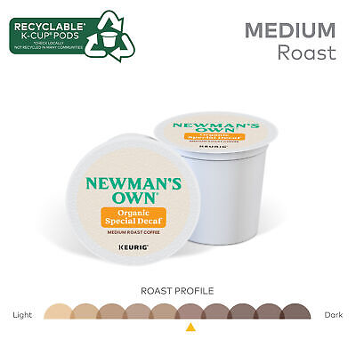 Newman's Own Organics Special Decaf Coffee, Keurig K-Cup Pod, Medium Roast, 96ct Newman's Own - фотография #4