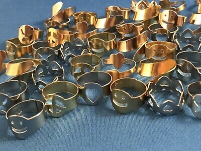 Lot of 60 silver and gold Jewelry Children's Birthday Toy HEARTS Gumball Trinket Unbranded