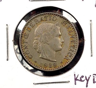 Lot of 2: 1917B 5 rappen & 1939B 20 rappen SWITZERLAND copper-nickel coins Без бренда - фотография #8