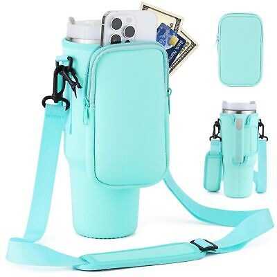 PIMDIR Water Bottle Carrier Bag With Phone Pocket Fit for Stanley 40 oz Simpl... PIMDIR Does not apply