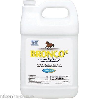4 Pack Farnam Bronco-e 128 Oz Equine Horse Ready-To-Use Fly Spray 100502327 Farnam Bronco 100502327
